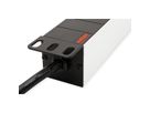 ROLINE 19-Zoll-Steckdosenleiste 8-fach C13 + C14-Stecker, 10A, silberfarben, 2 m