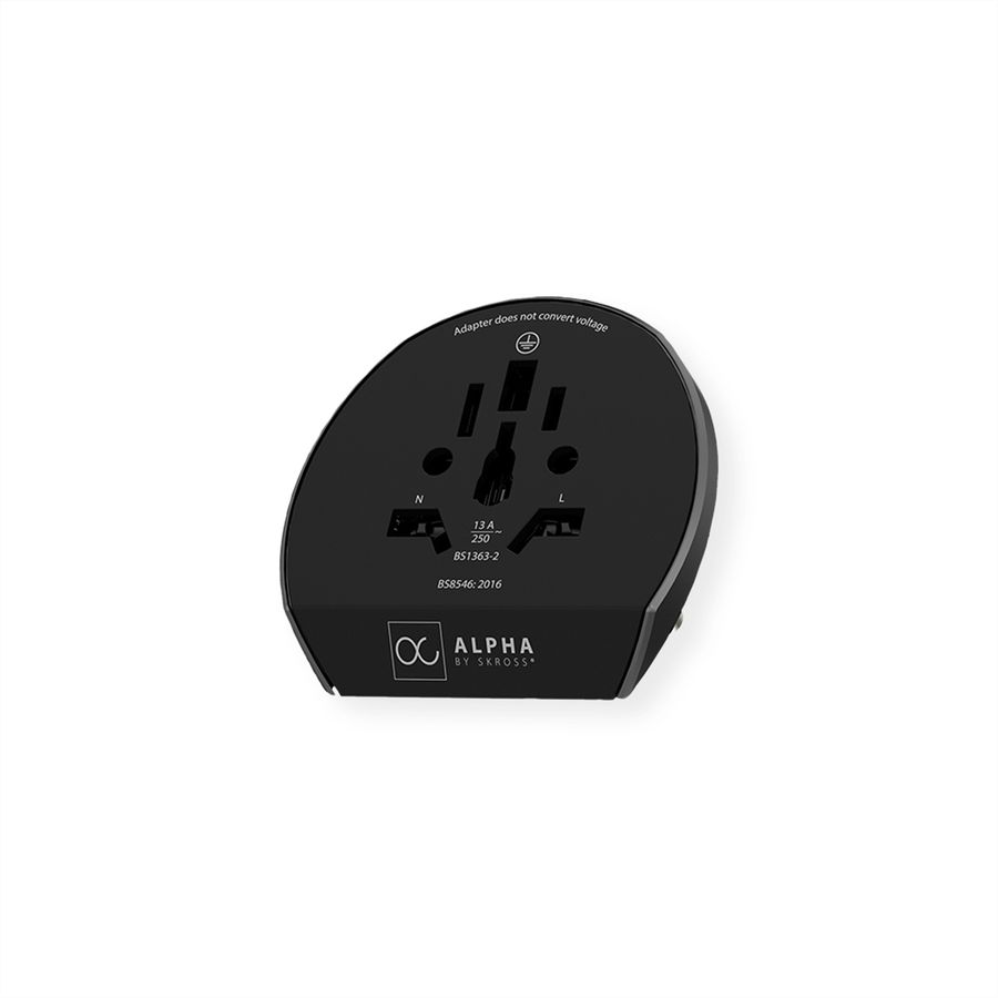 Skross Alpha mit Europe USB Charger A/C Universal Reiseadapter, Weltweit