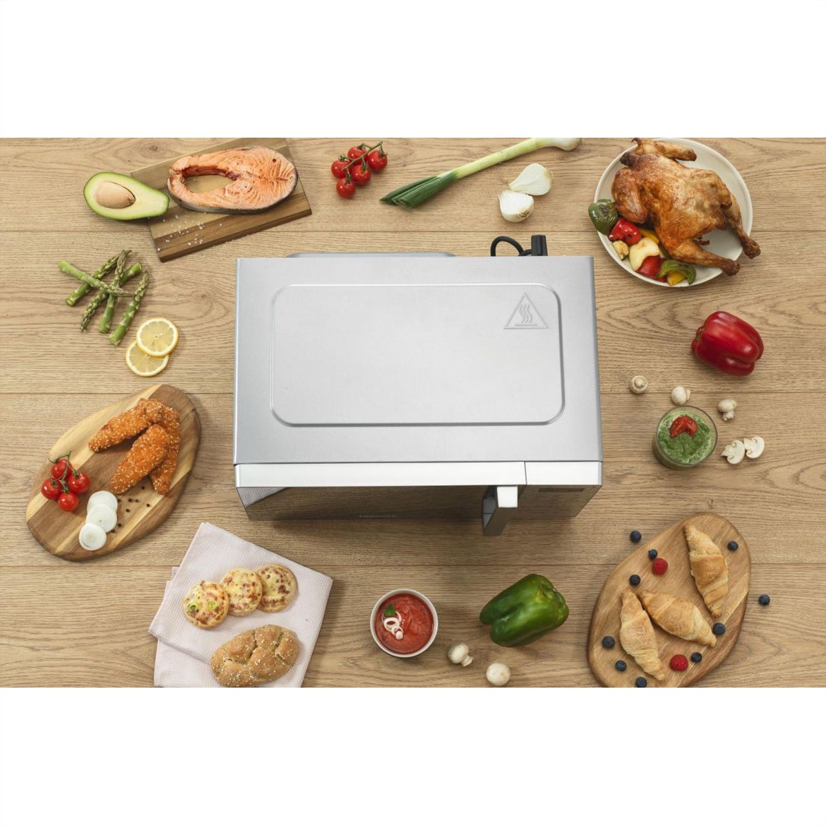 Hisense Mikrowelle H20MOMS4HG, 20L, mit Grill, silber