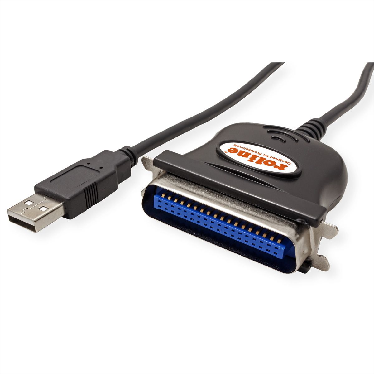 ROLINE Câble convertisseur USB vers IEEE 1284, noir, 1,8 m