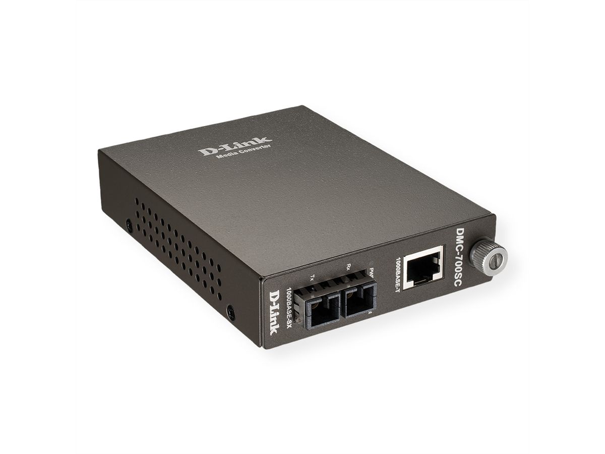 D-Link DMC-700SC/E Gigabit Ethernet Converter, 1000Mbit/s TP zu 1000Mbit/s SX