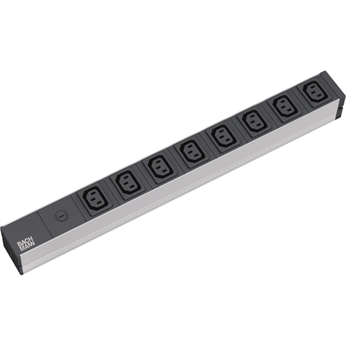 BACHMANN 19" Prise multiple 8 IEC320 C13 F avec 2P+T, noir