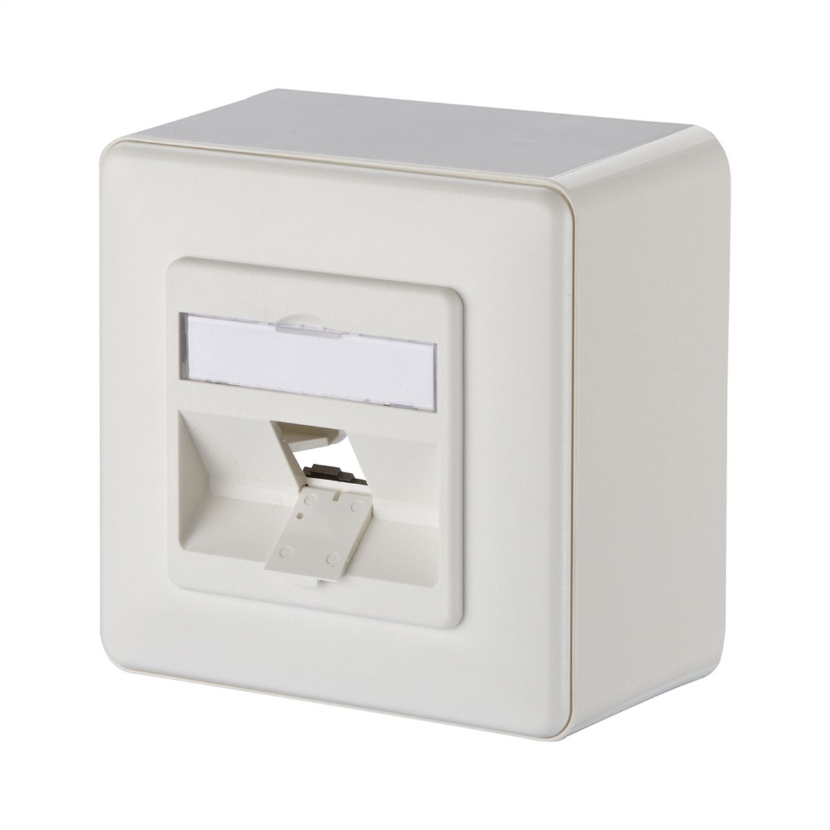 METZ CONNECT Keystone Anschlussdose AP 1 Port unbestückt reinweiß