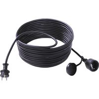 BACHMANN Extension 3G1,5mm², H07RN-F Gummi/Neopren Schutzkontakt, schwarz, 10 m