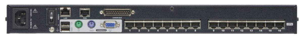 ATEN KH1516Ai KVM Over-IP Switch, VGA, PS/2-USB über Kat 5, 16 Port