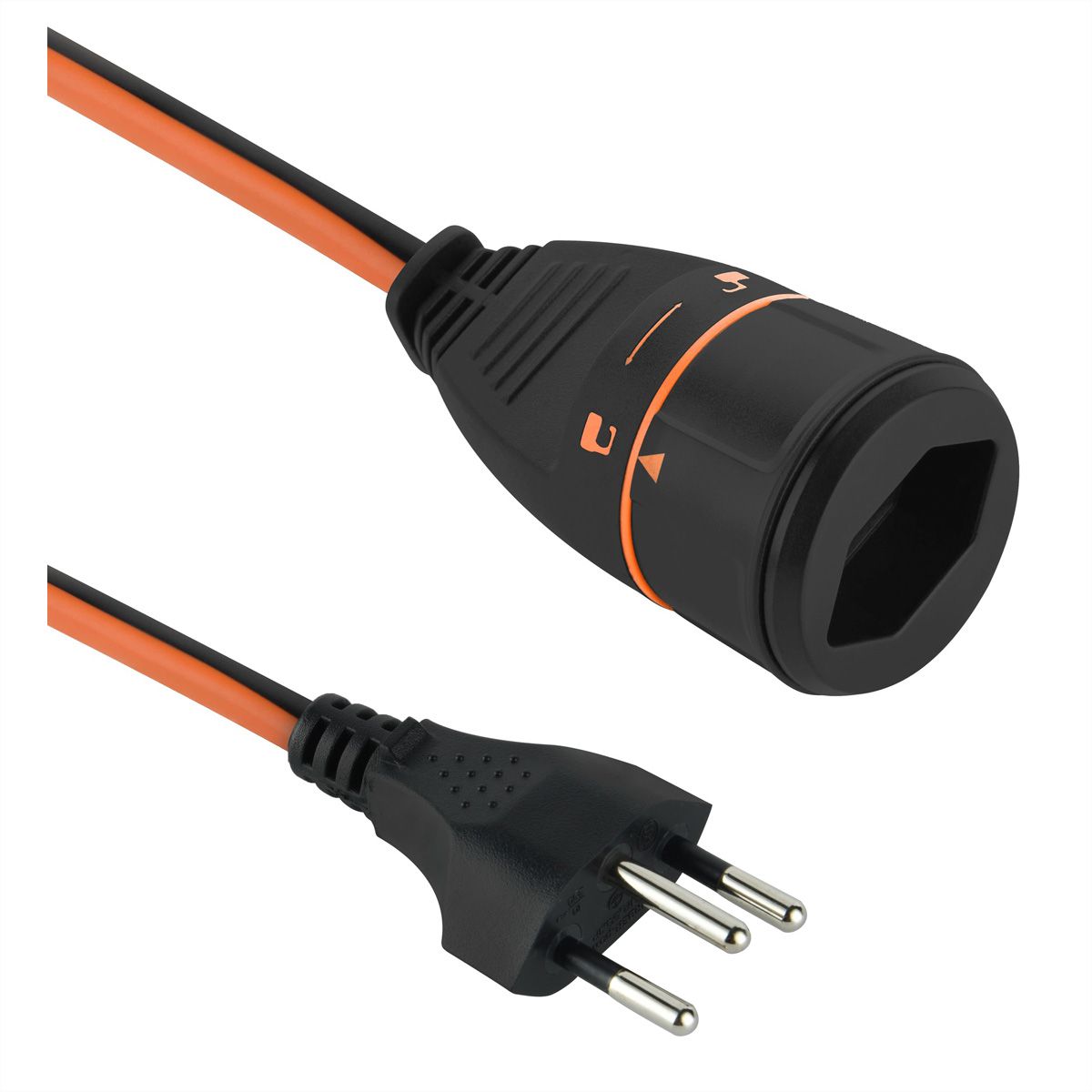 Lockxtend Lock-Kupplung T13, Flachstecker T12, 10m