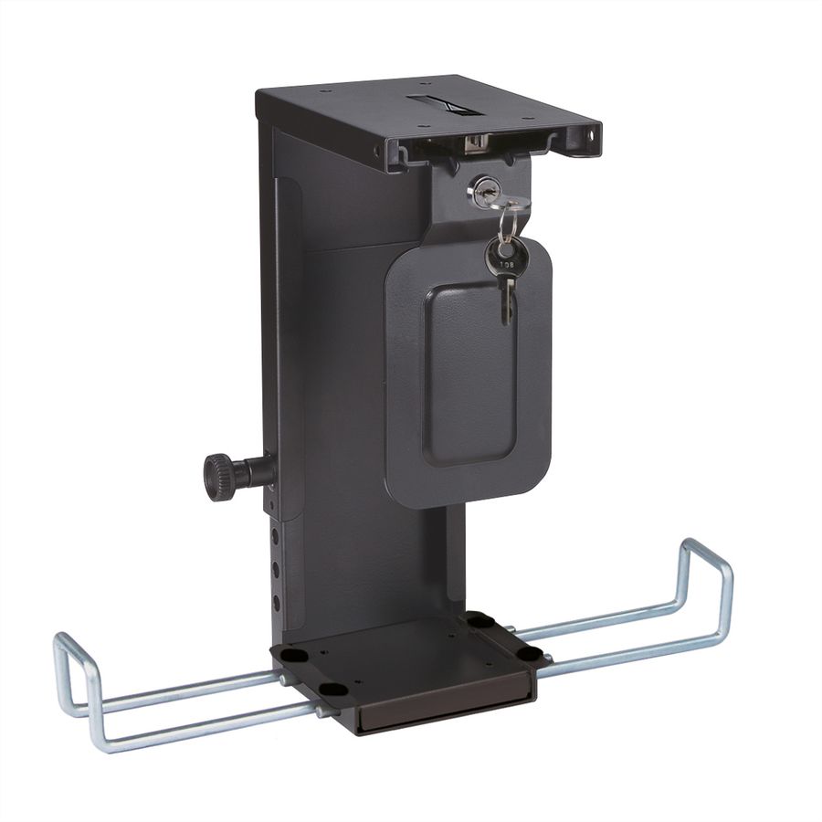 ROLINE Slim/Mini-PC-Halterung, abschliessbar, schwarz, bis 10 kg