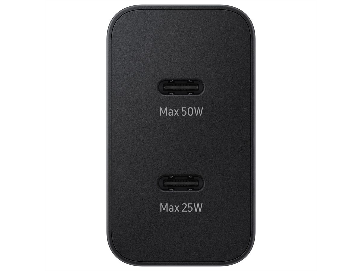 Samsung Power Adapter 50W USB-C, PowerDelivery incl. câble, Duo, noir