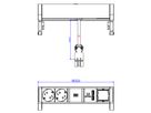 BACHMANN DESK2 2x contact de protection 1x USB-Charger 1x ABD, GST18 Inox