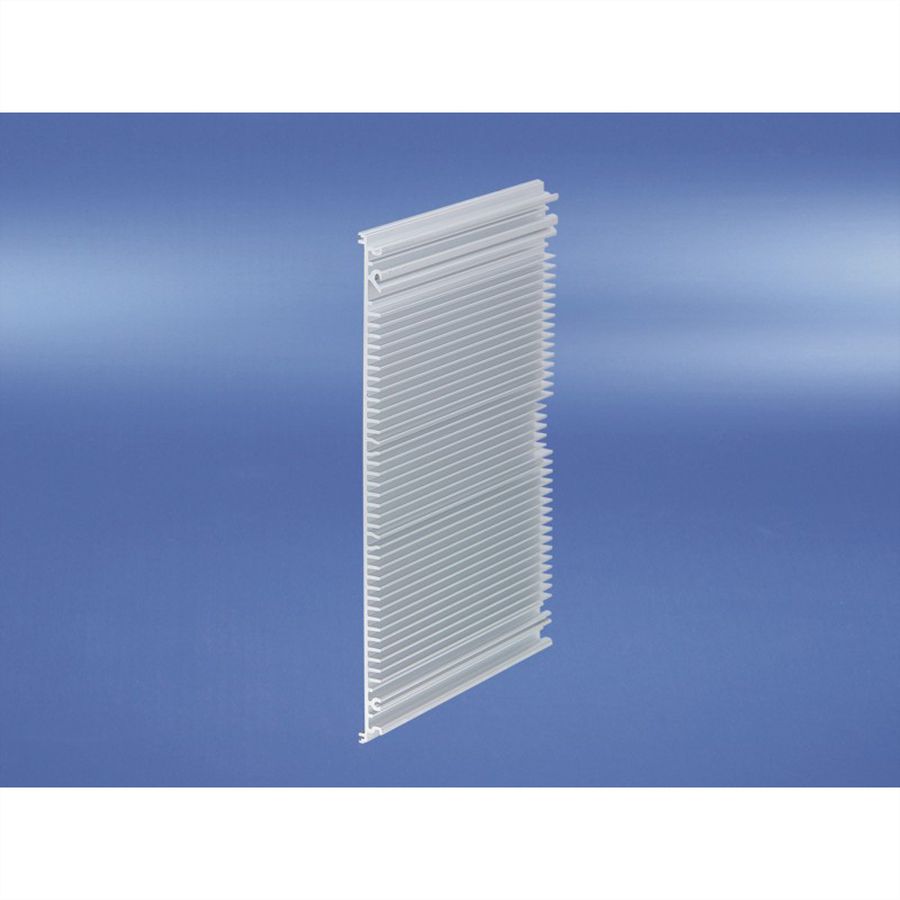 SCHROFF, cadre, type unité enfichable, panneau latéral extrudé, avec ailettes de refroidissement, droite, 6 U, 160 mm