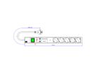 BACHMANN Multiprise 19" 5x avec GVS avec interrupteur, noir