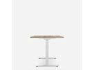 WRK21 Schreibtisch Smart 120 x 80 cm, Höhenverstellbar, Kendal Eiche / Weiss