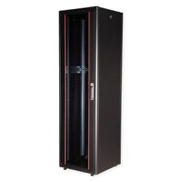 ROLINE 19-Zoll Netzwerkschrank Basic 42 HE, 600x600 BxT Glastür schwarz