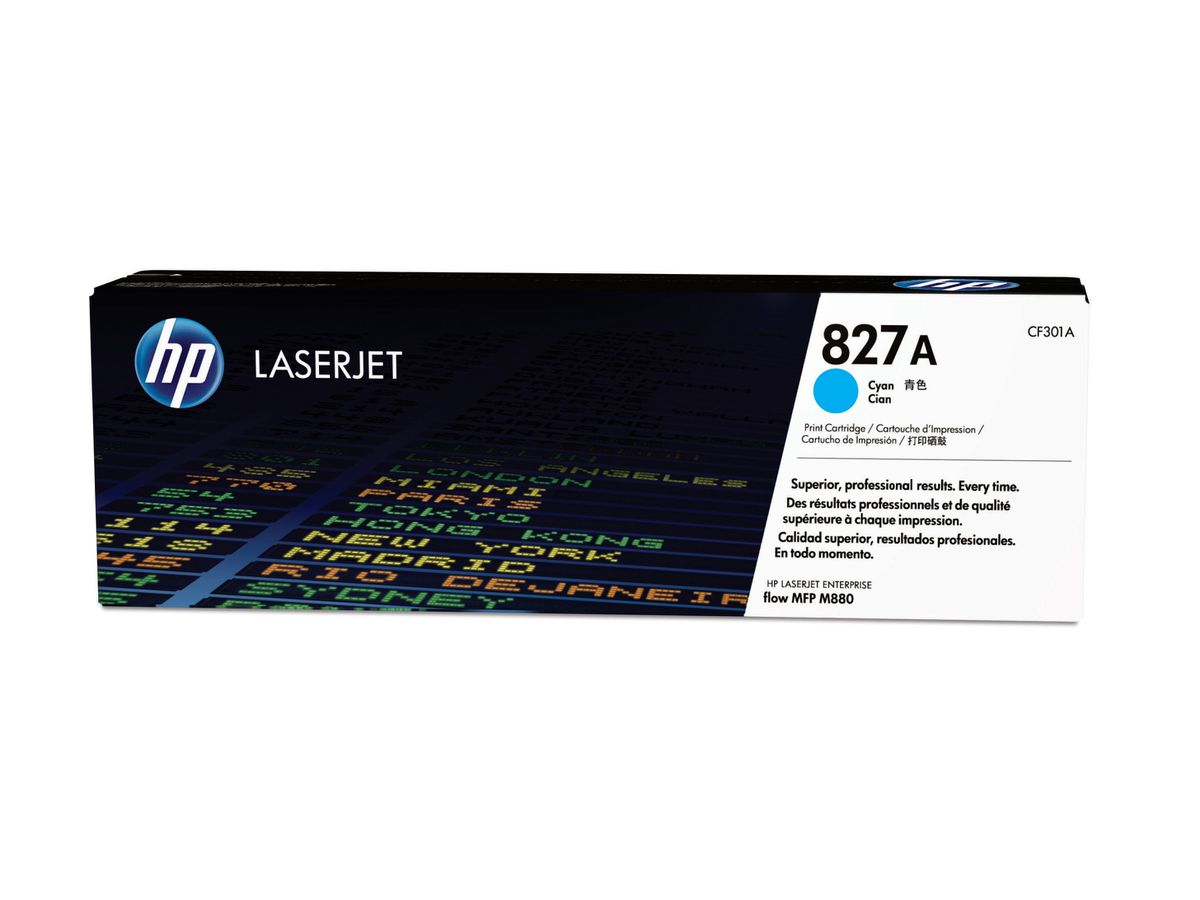 HP 827A toner LaserJet cyan authentique