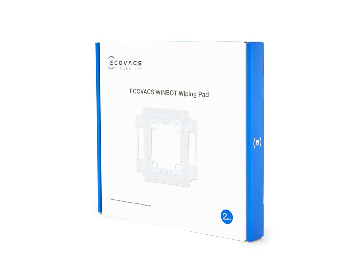 Ecovacs Reinigungstücher mit Halterung 2 Stk., zu Winbot W3 OMNI