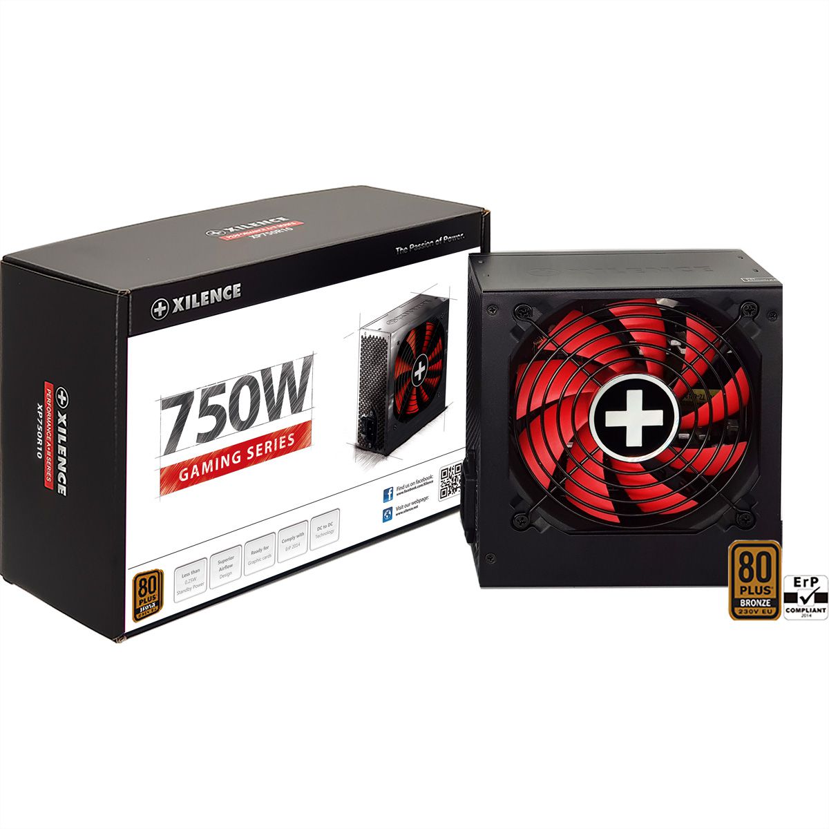 Xilence XP750R10 750W PC Netzteil, 80+ Bronze, Gaming, ATX
