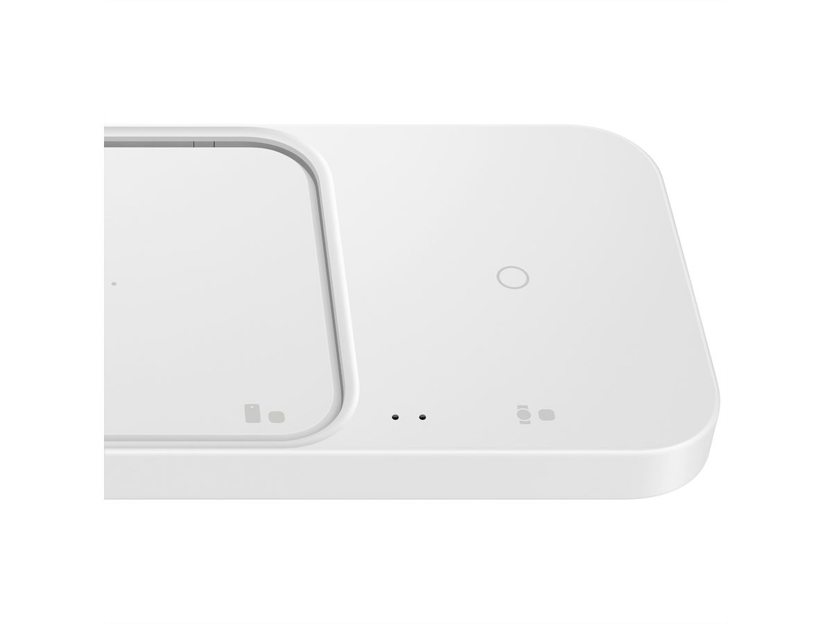 Samsung Wireless Charger Duo, blanc, blanc