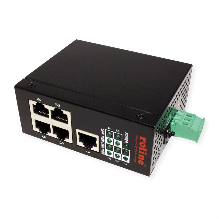 ROLINE Switch industriel 5 ports RJ-45 non administrable
