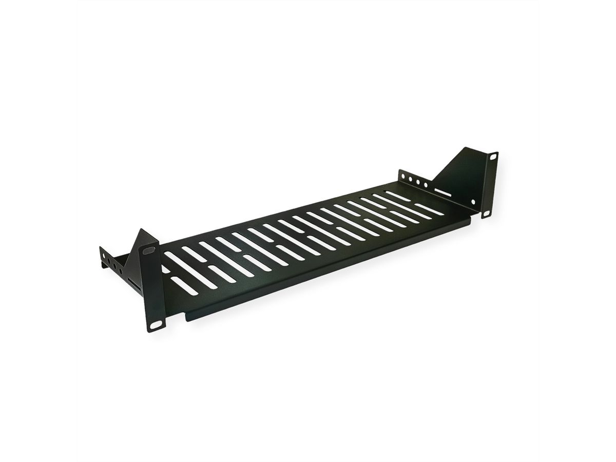 VALUE Etagère 19", 485 x 150mm, 2UH, max. 15 kg, noir
