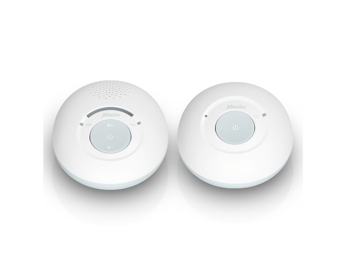 Babyphone DECT Alecto DBX110 avec mode ECO complet, blanc/bleu