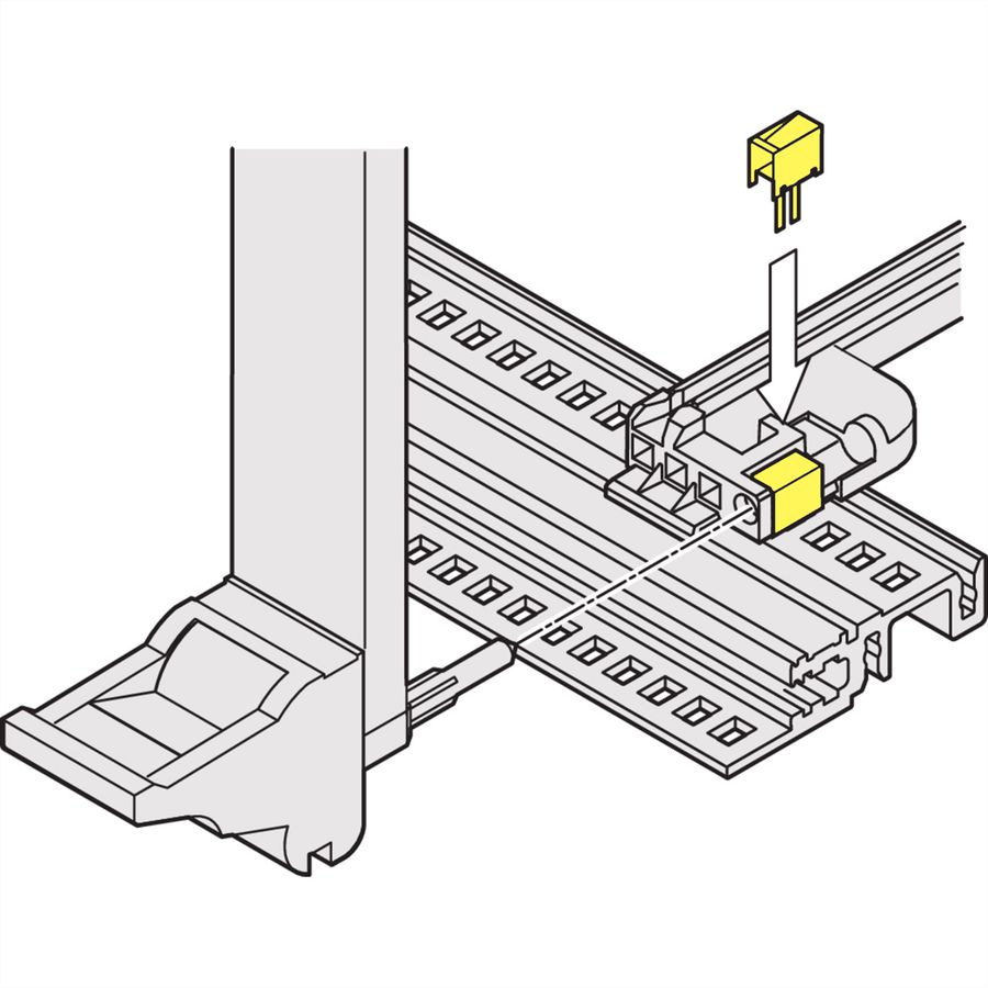 Guide-cartes SCHROFF avec détrompage IEEE ESD Clip, broche d'alignement