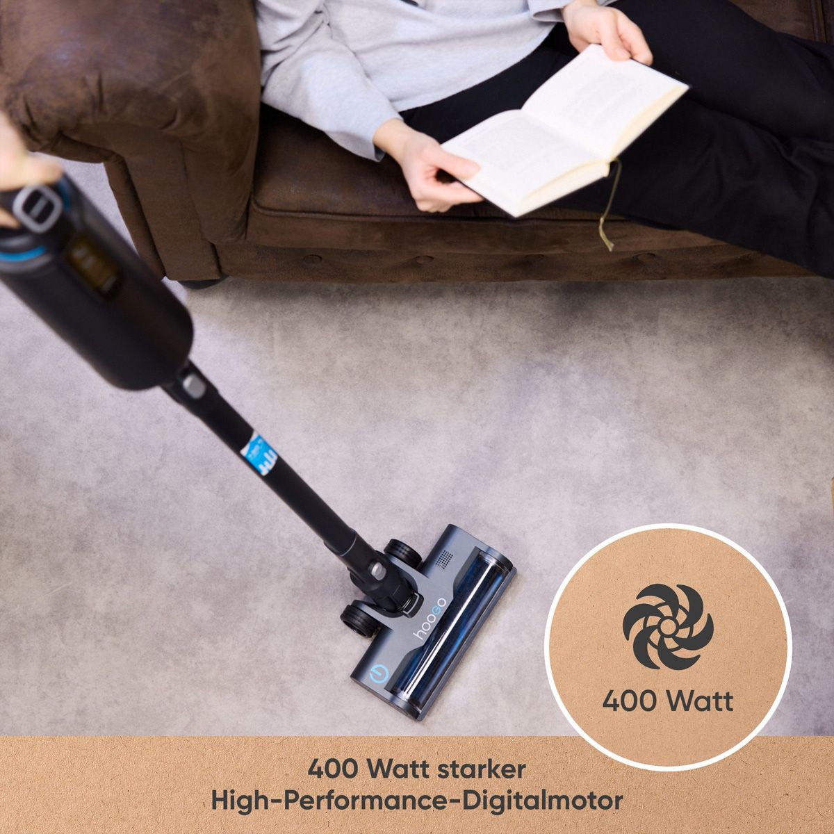 Hoogo Aspirateur à main avec sac BS5