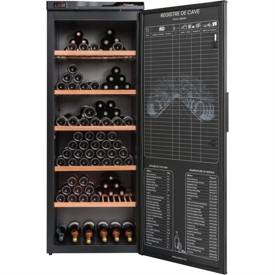 Climadiff Weinkühlschrank RESERVE300XL, Freistehend, 1 Zone, 297 Flaschen