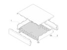 Plaque de montage SCHROFF Interscale pour caisse 444W x 310D