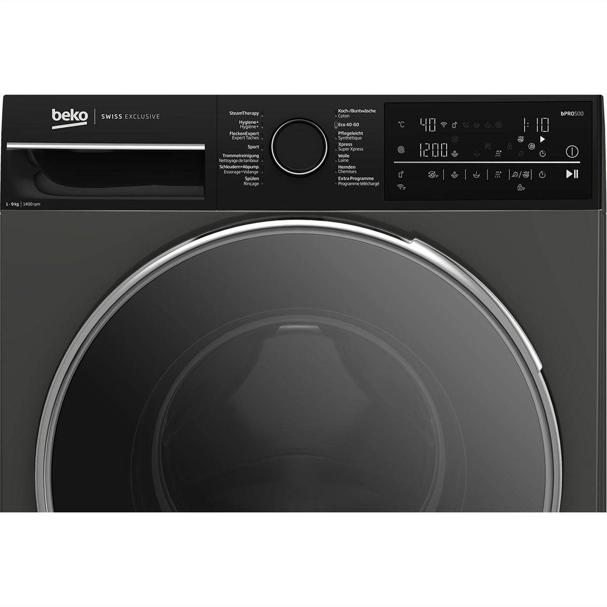 Beko lave-linge WM520, 9kg, A-10%, manhattan gray