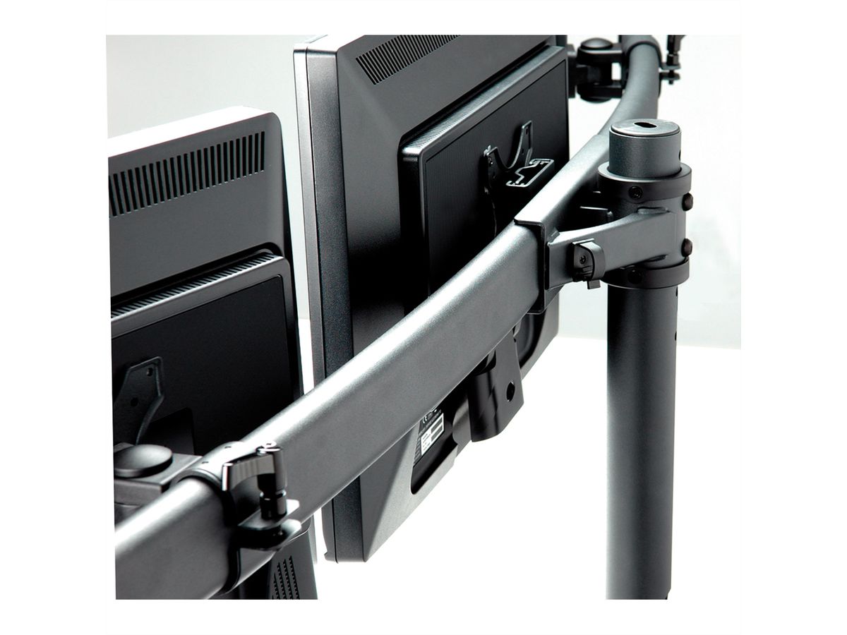 VALUE LCD-Triple-Arm Trägerstange, schwarz, Tischmontage