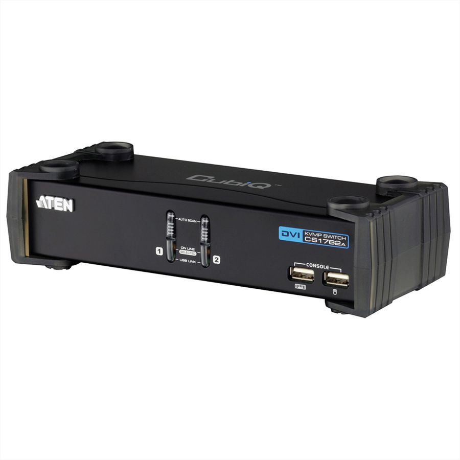 ATEN CS1762A Switch KVM DVI, USB, Audio, Hub USB, 2 ports