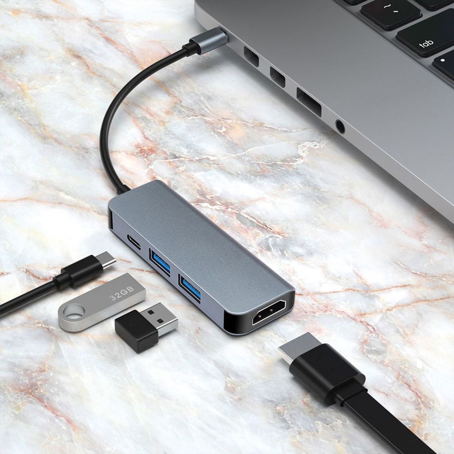 VALUE Station d'accueil USB type C, HDMI 4K, 2x USB type A + type C PD (Power Delivery)