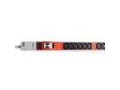 BACHMANN IT PDU ALU 1HE 36x C13 6x Leitungsschutzschalter CEE 3x32A rot