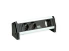 BACHMANN DESK 2xCEE7/3 1xCM GST18, noir