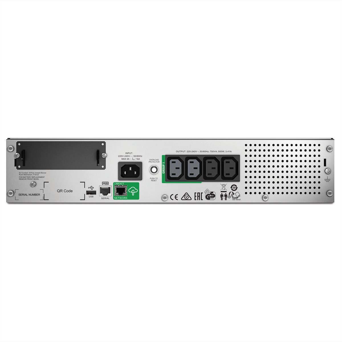 APC SMT750RMi2UC avec SmartConnect , Rack, 2U
