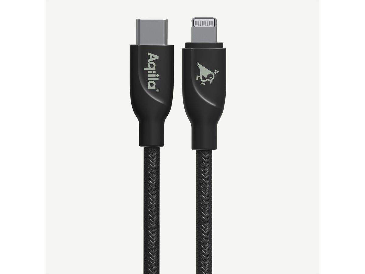 Aqiila Ladekabel Cablebird CB21, 30W Type C auf Appe Lightning 1 Meter