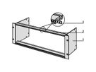 SCHROFF EuropacPRO 19" Subrack Kit pour module de distribution d'énergie, non blindé, 3 U, 84 HP, 115 mm