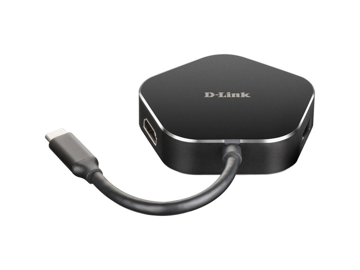 D-LINK DUB-M420 Hub USB‑C 4‑en‑1 avec HDMI/alimentation