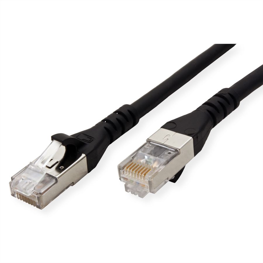 METZ CONNECT Cordon de brassage Cat.6A AWG 26, LSOH, noir, 50 m