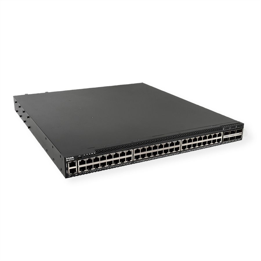 D-Link DXS-3610-54T/SI/E 48x 1/10GbE , Switch administrable 6x 40/100GbE QSFP+/QSFP28 Ports L3 Stackable 10G