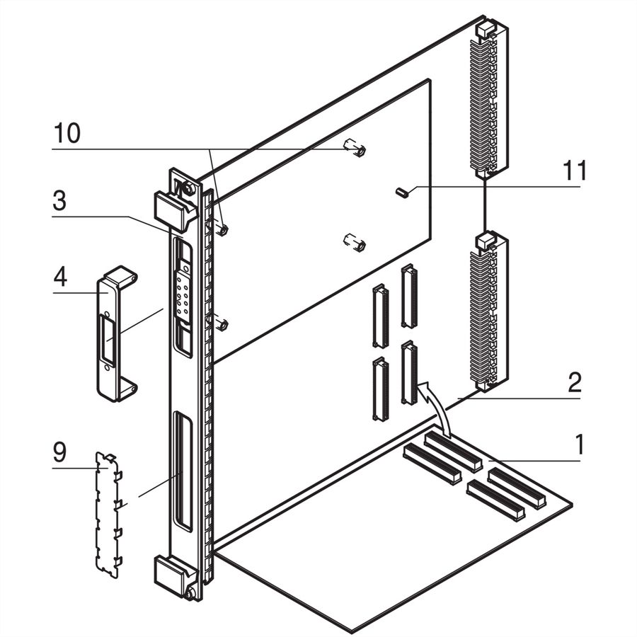 SCHROFF Abstandhalter zur Montage der PMC Mezzanine-Karten - ABSTANDHALTER GEW.B M2,5X10