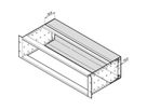 Capot arrière SCHROFF EuropacPRO pour joint CEM en acier inoxydable, 3 U, 42 HP