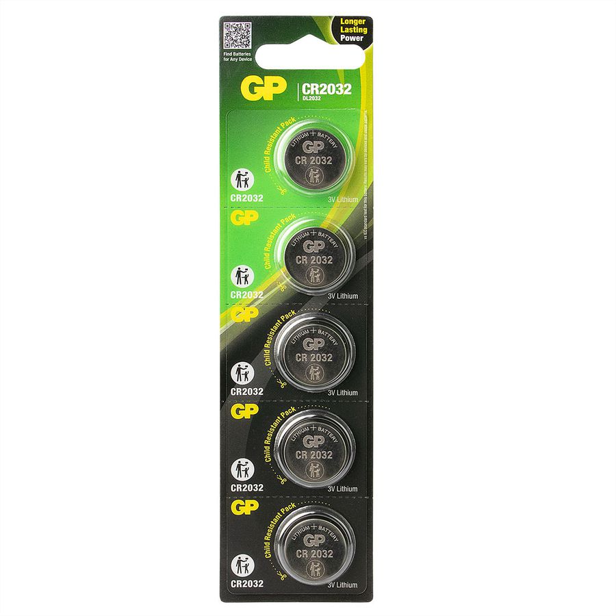 GP Batteries Lithium CR2032 5x 3V Knopfzelle