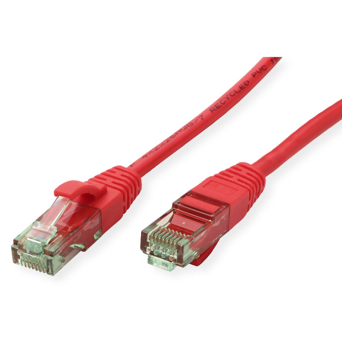 ROLINE RM Patchkabel Cat.6A UTP, rot, 1 m
