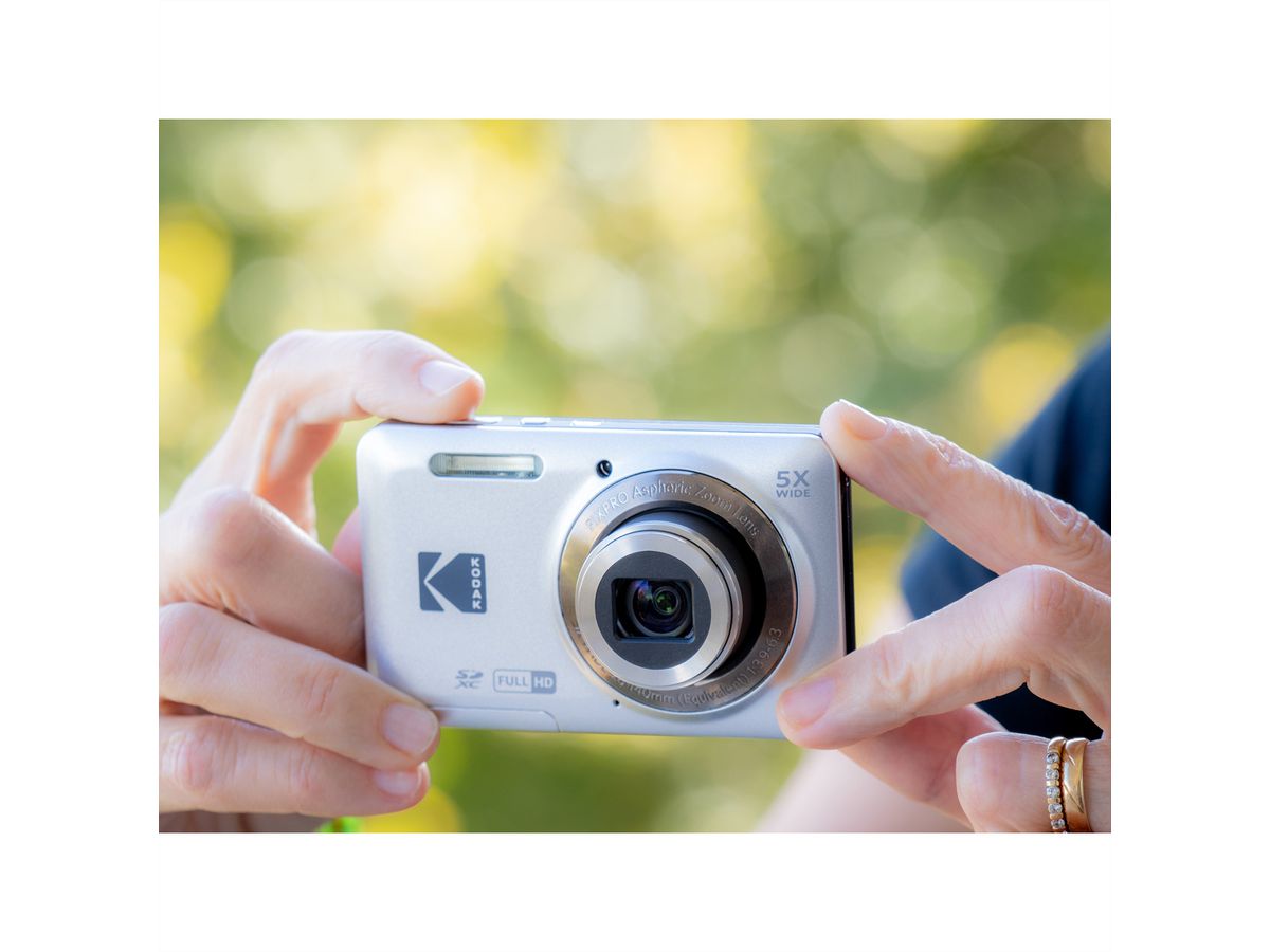 Appareil photo compact Kodak PixPro FZ55 argent, 16 MP, zoom 5x, Full HD