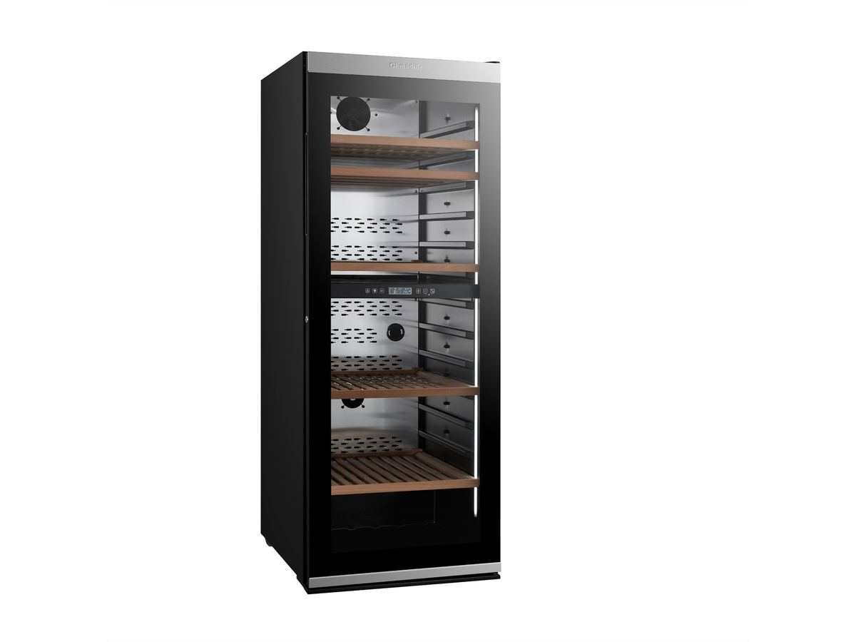Climadiff Weinkühlschrank MILLESIME 190D, Freistehend, 2 Zonen, 193 Flaschen