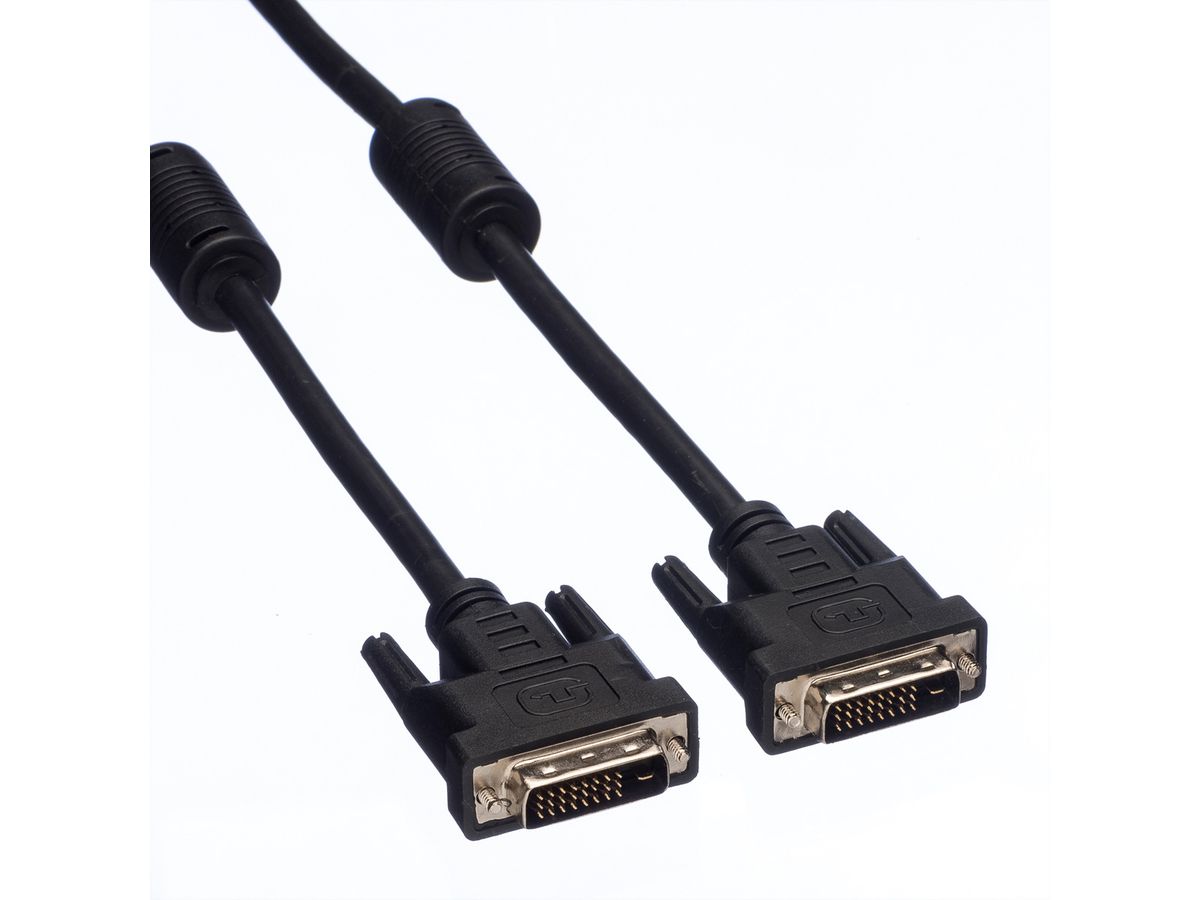 VALUE Monitorkabel DVI, DVI ST-ST, (24+1) dual link, 2 m