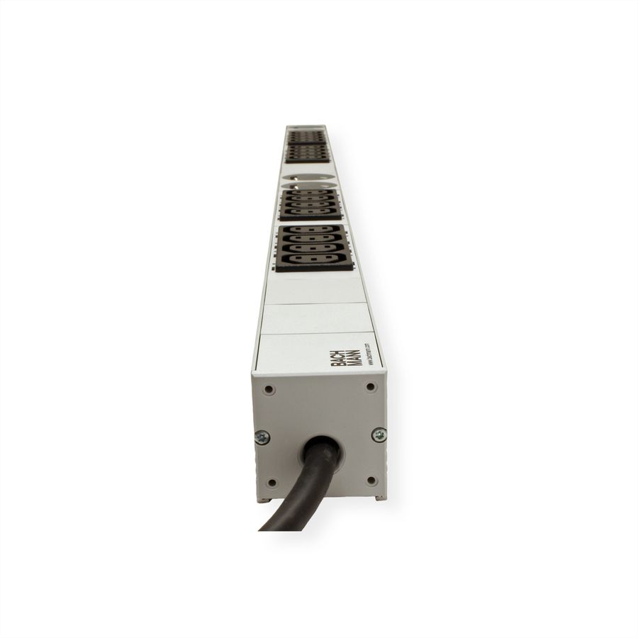 BACHMANN IT PDU ALU 1UH 16x C13 4x contact de protection CEE 16A bleu