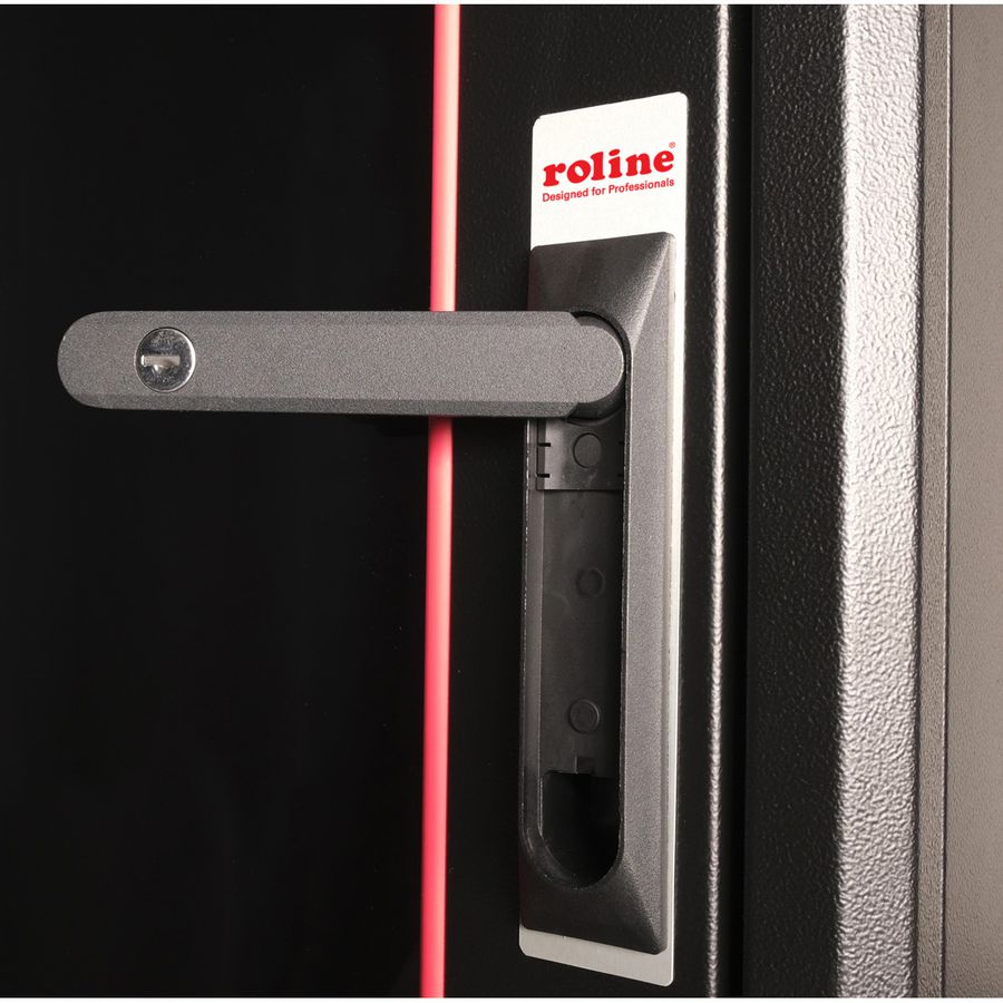 ROLINE 19-Zoll Netzwerkschrank Pro 26 HE, 600x800 BxT Glastür schwarz