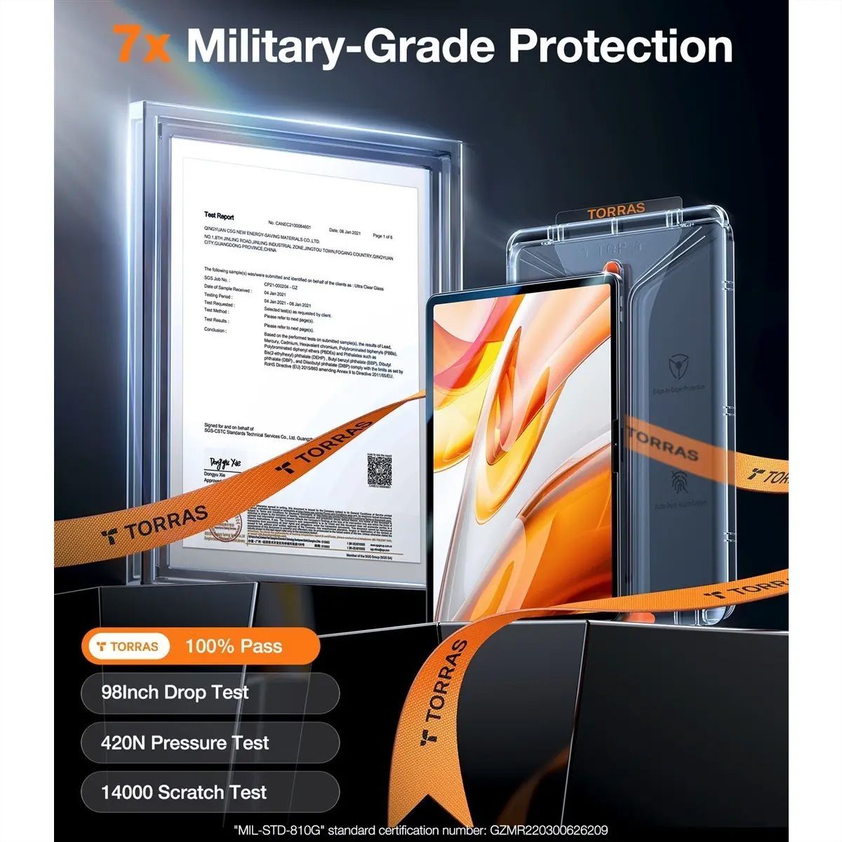 Torras Install Master protection d'écran, iPad Air 13 2024, transparent